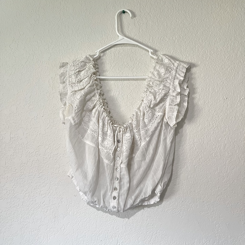 Free People cropped blouse